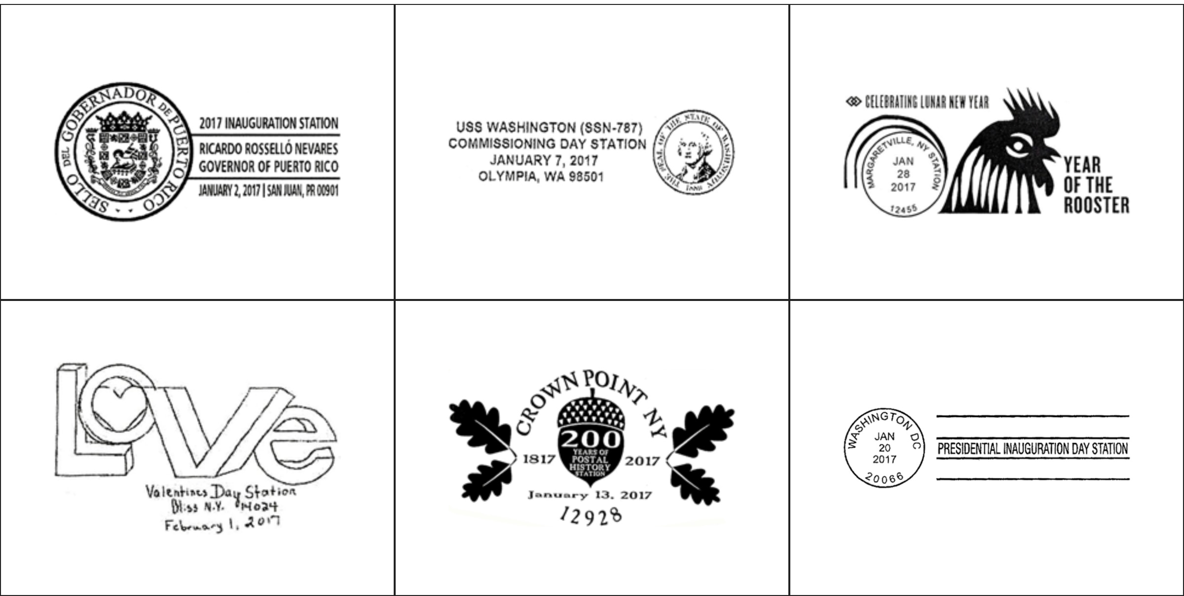 Pictorial Postmark Calendar