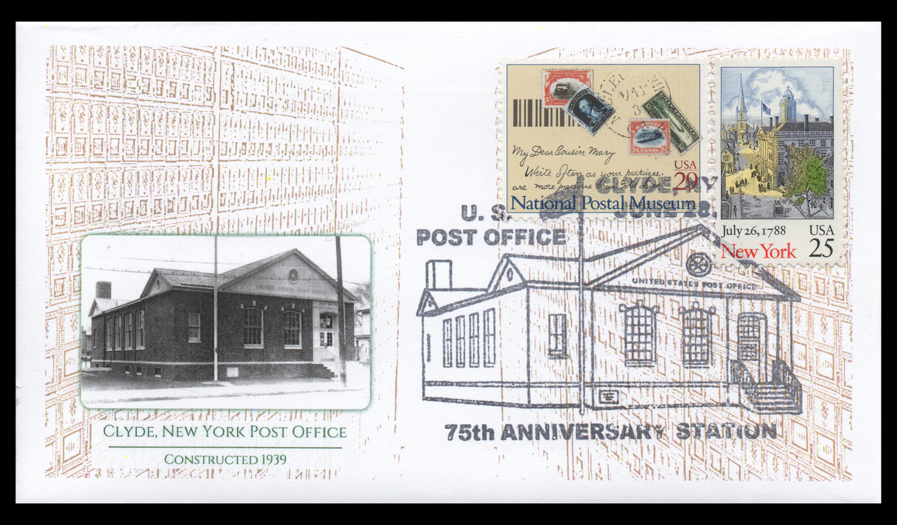 Clyde, New York Post Office anniversary covers