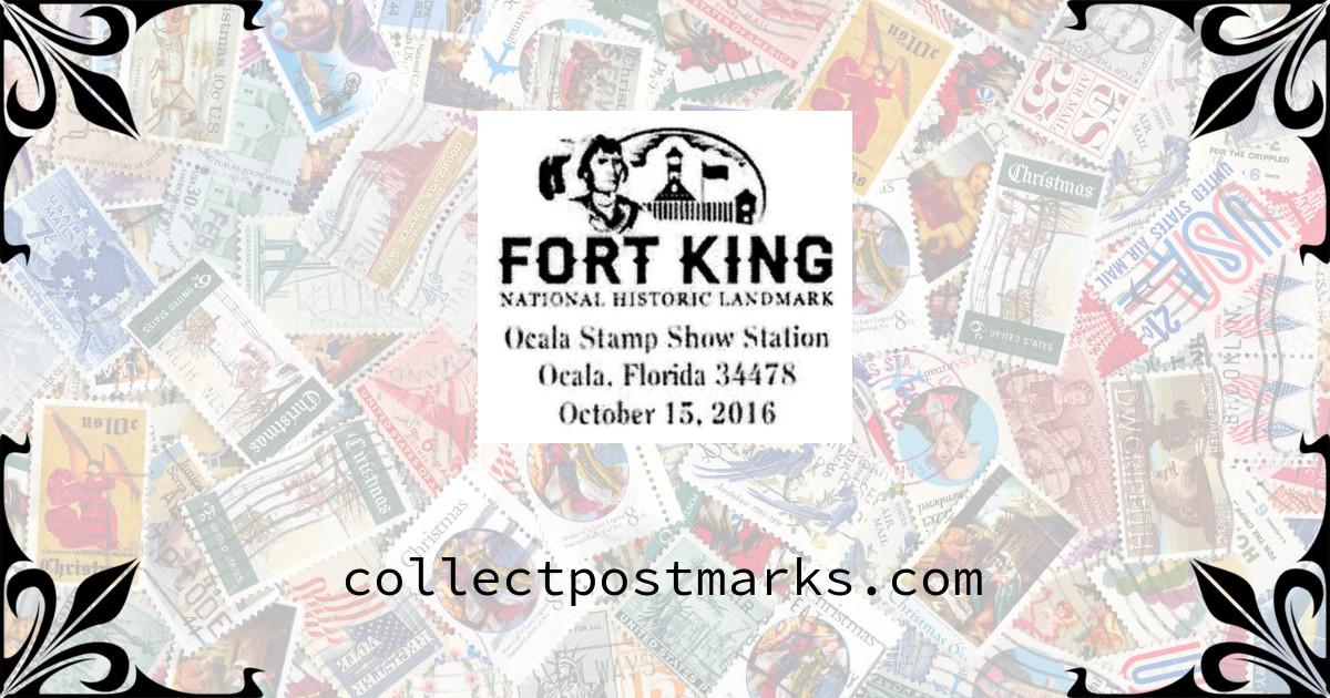 Ocala, Florida Stamp Show Fort King National Historic Landmark — 2016