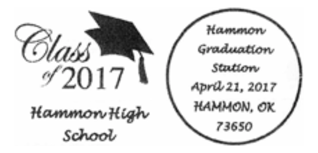 Hammon High School Graduation Station, Hammon, Oklahoma — 20170421