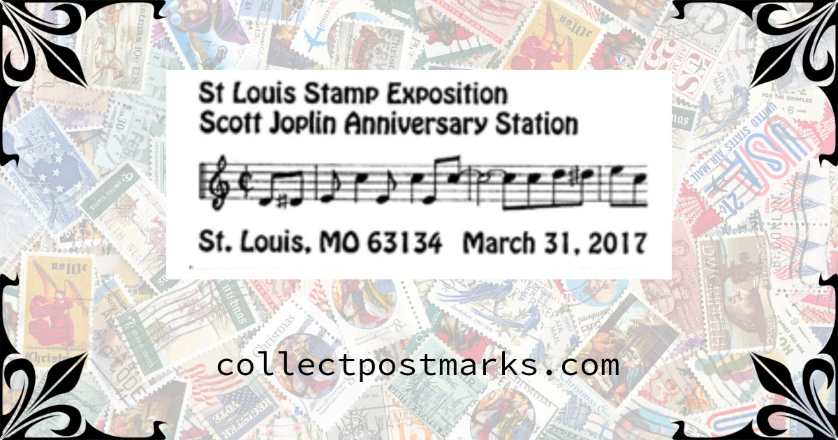 Saint Louis Stamp Exposition Scott Joplin Anniversary Station, St. Louis, MO — 2017-03-31 – 2017 ...