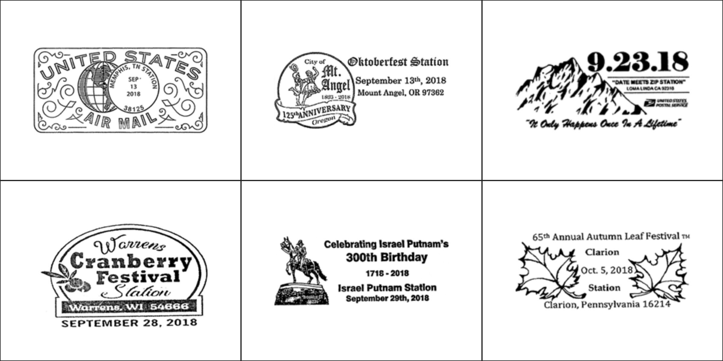 Pictorial Postmark Calendar