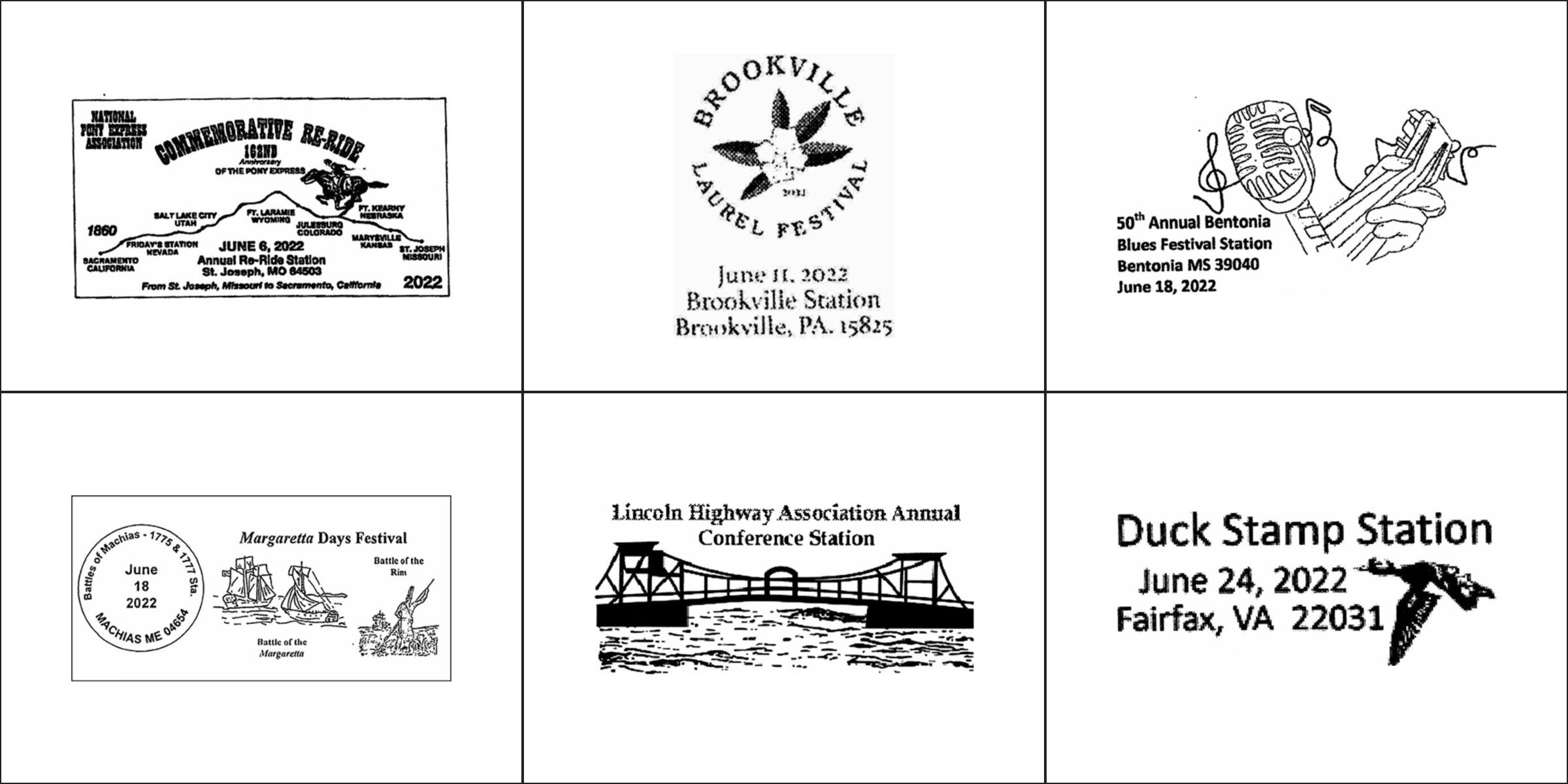 Pictorial Postmark Calendar